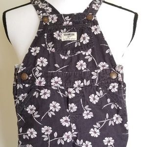 Oshkosh overalls with flowers 3T